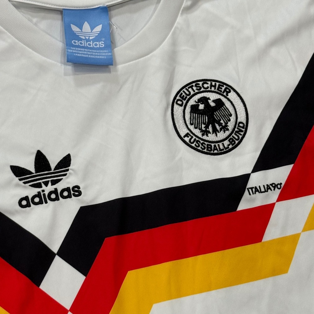 Vintage 1990 Adidas Originals Germany National Team Soccer Jersey Remake Mens XL - Picture 3 of 5